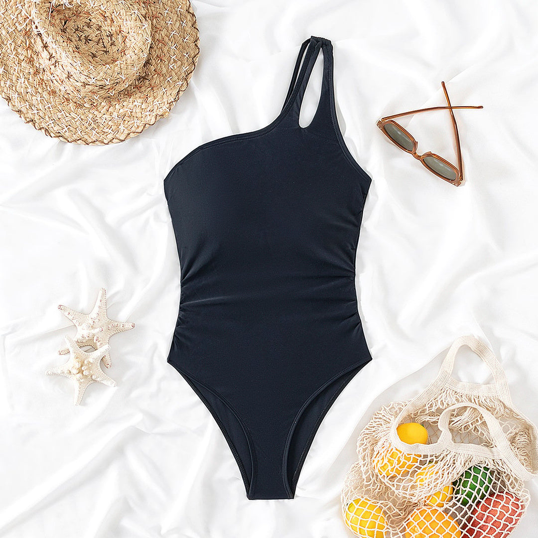 AUTUMN – ONE SHOULDER ONE-PIECE SWIMSUIT