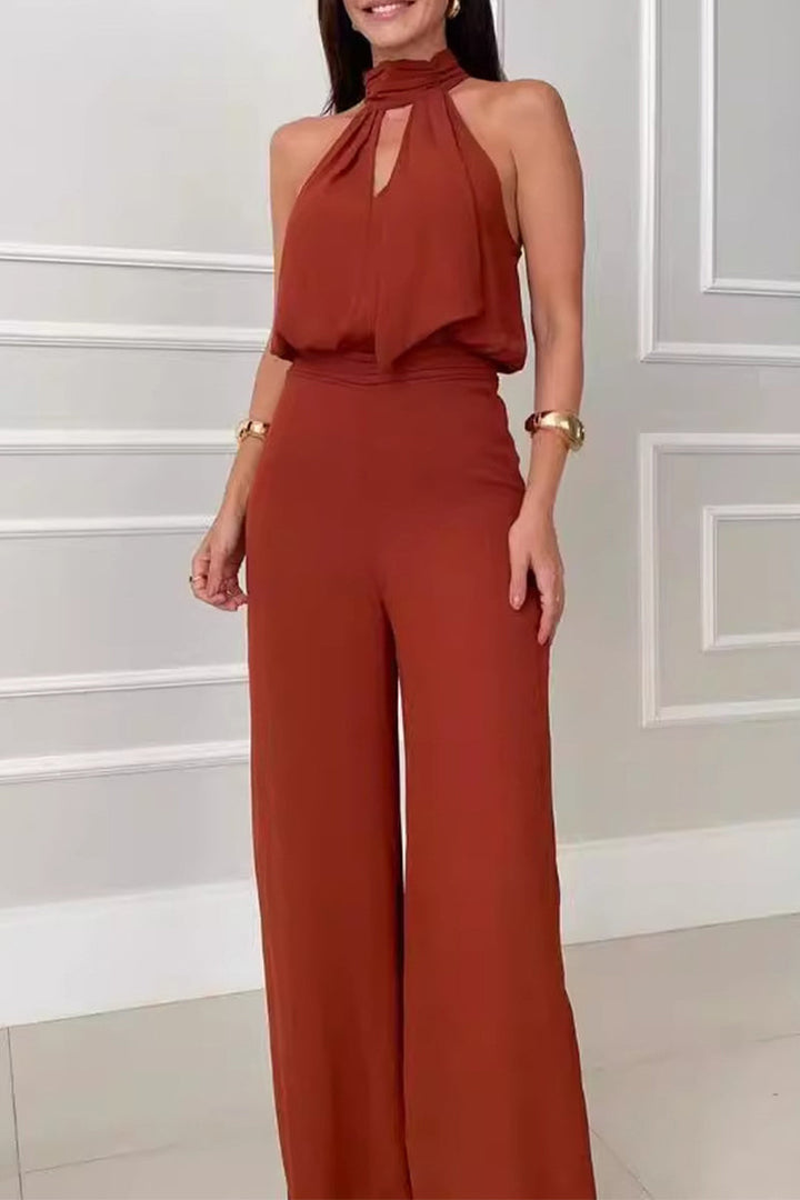 ISOLDEA – SEXY HALTER SLEEVELESS TWO-PIECE SET