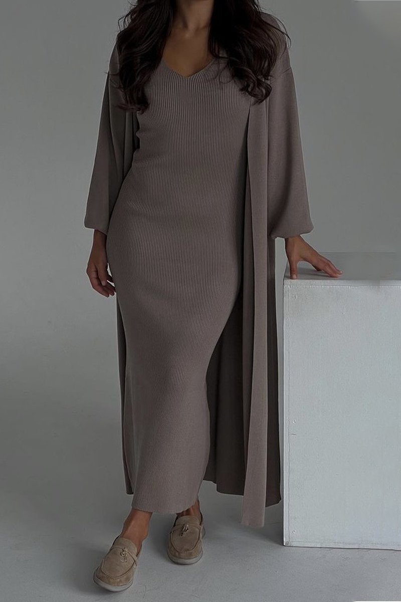 ELISKA – CASUAL O-NECK LONG SLEEVE TWO-PIECE SET