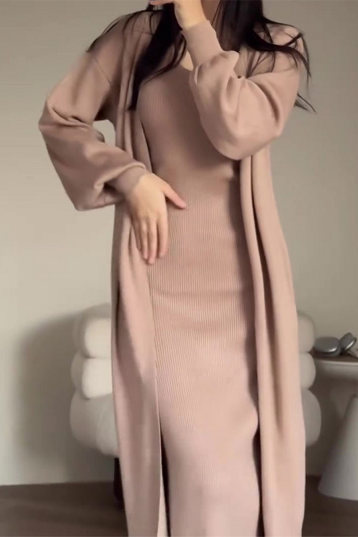 ELISKA – CASUAL O-NECK LONG SLEEVE TWO-PIECE SET