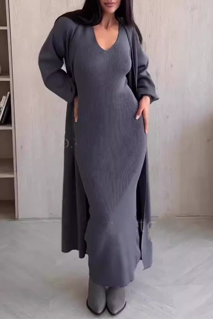 ELISKA – CASUAL O-NECK LONG SLEEVE TWO-PIECE SET
