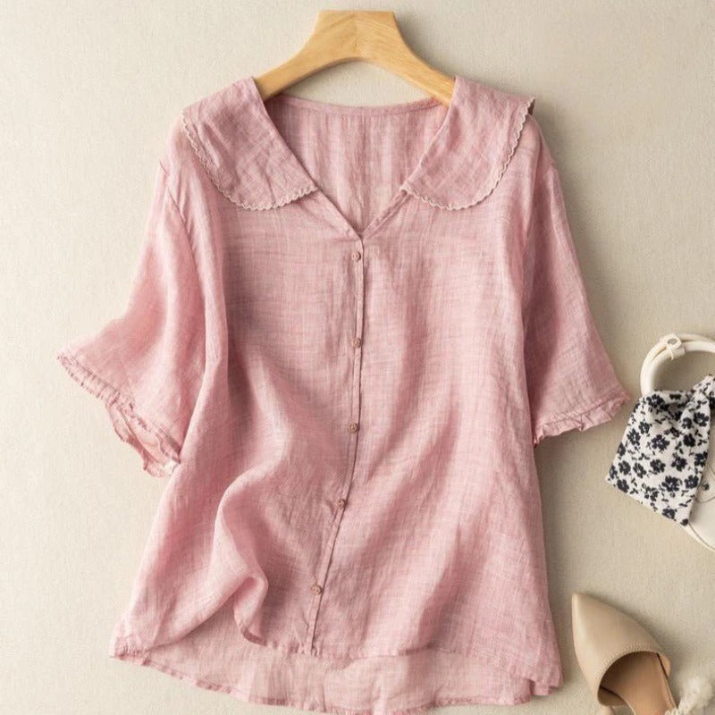SONNET – AIRY LINEN BLOUSE