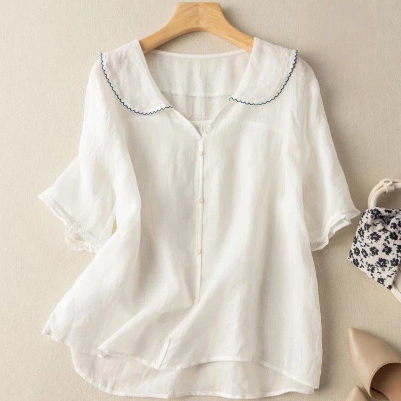 SONNET – AIRY LINEN BLOUSE