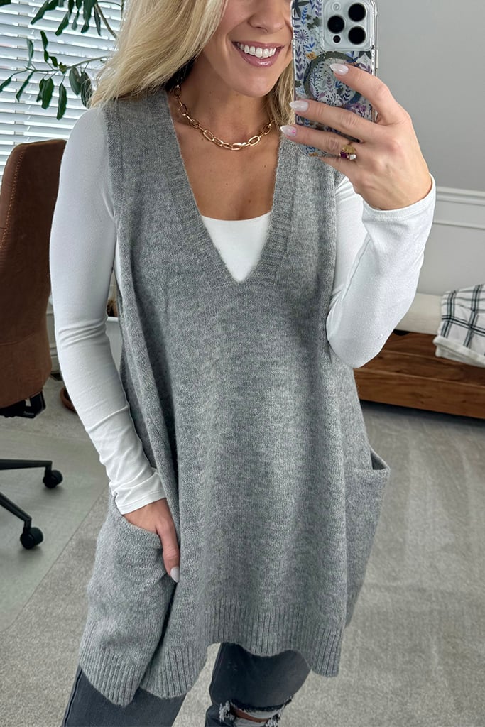 ORIELLE – COZY POCKET SWEATER VEST
