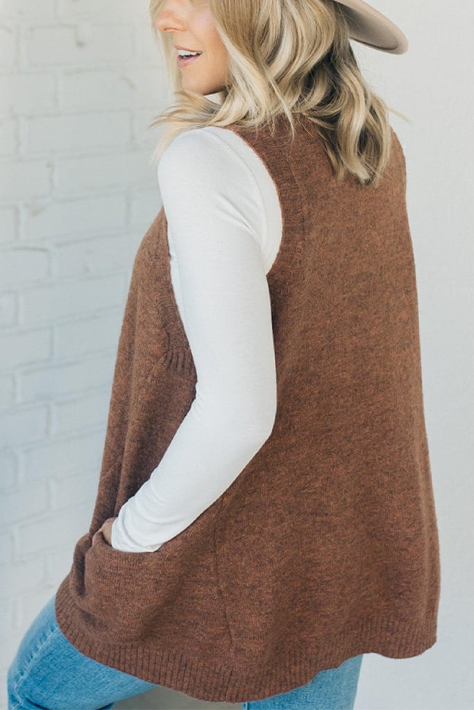 ORIELLE – COZY POCKET SWEATER VEST