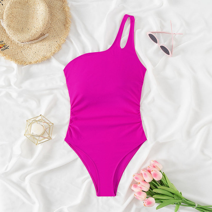 AUTUMN – ONE SHOULDER ONE-PIECE SWIMSUIT