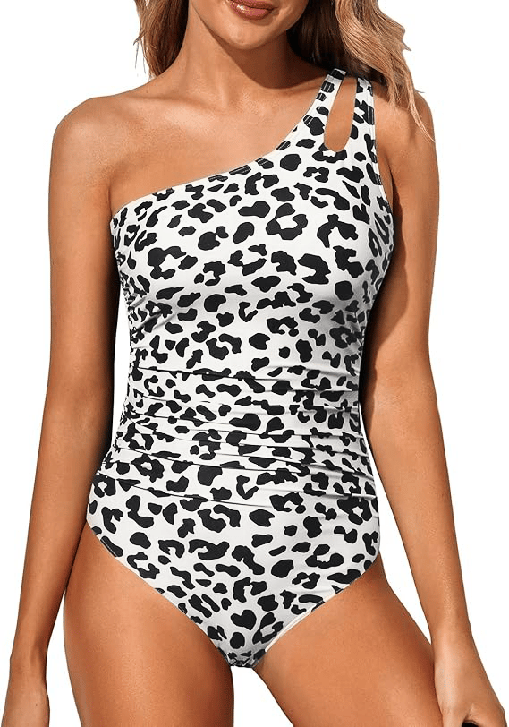 AUTUMN – ONE SHOULDER ONE-PIECE SWIMSUIT
