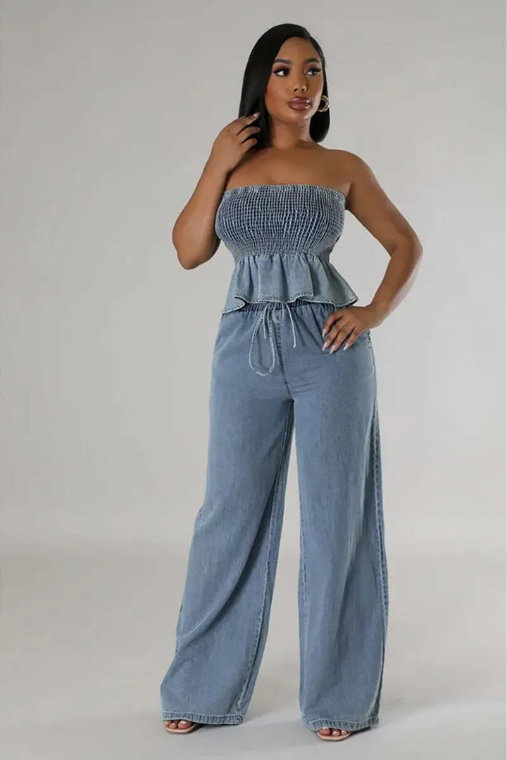 ARABELLA – STYLISH DENIM TWO-PIECE SET