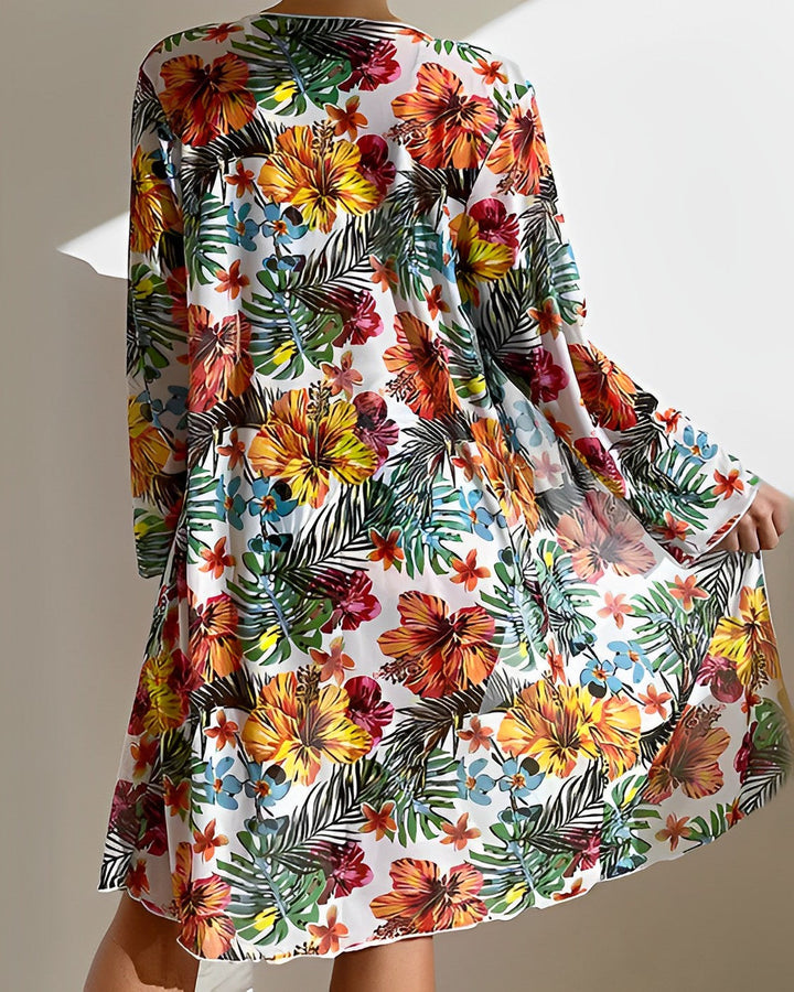 AZALEA – TROPICAL PRINT BIKINI SET WITH COVER-UP