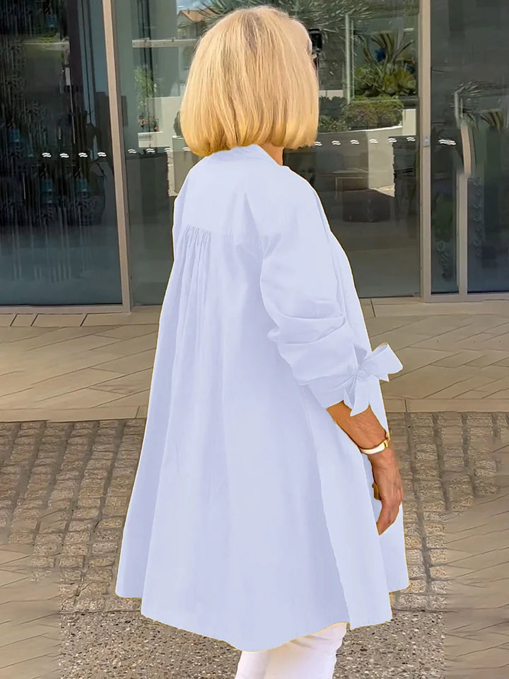 BELLAMY – GATHERED BACK COTTON SHIRT JACKET