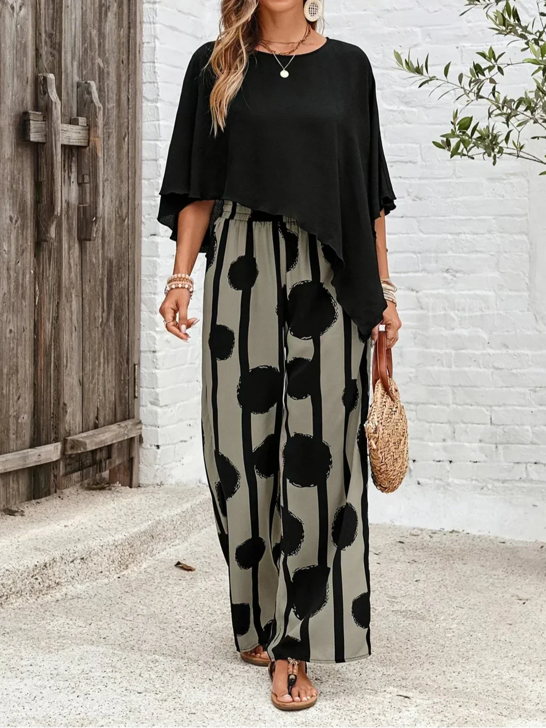 ALAYA – COMFORTABLE ELASTIC WAIST TWO-PIECE SET