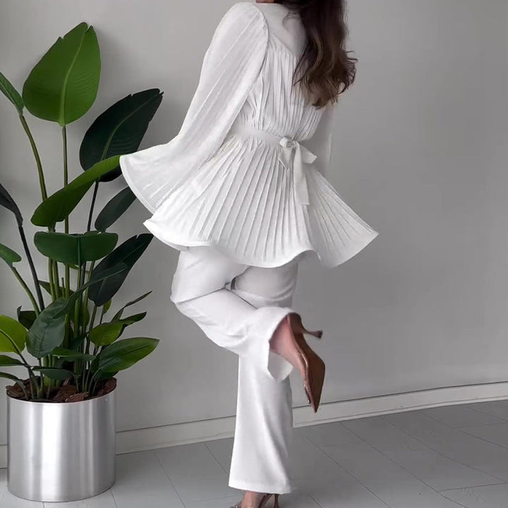 ZEILA – PLEATED TWO-PIECE SET