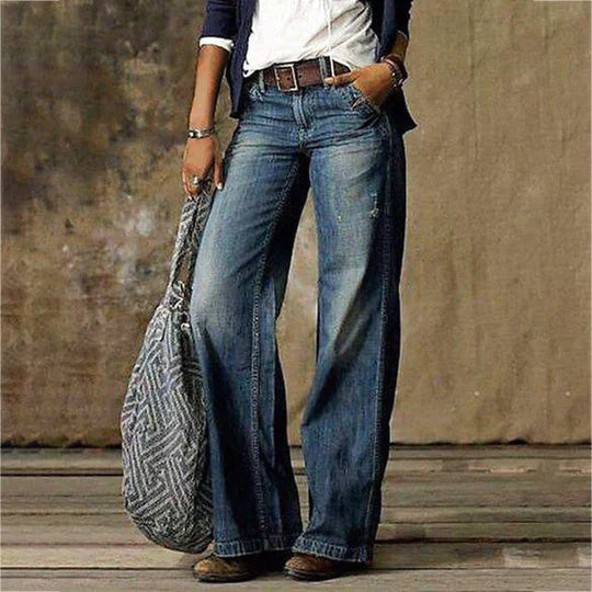 Lina Retro Wide-Leg Jeans