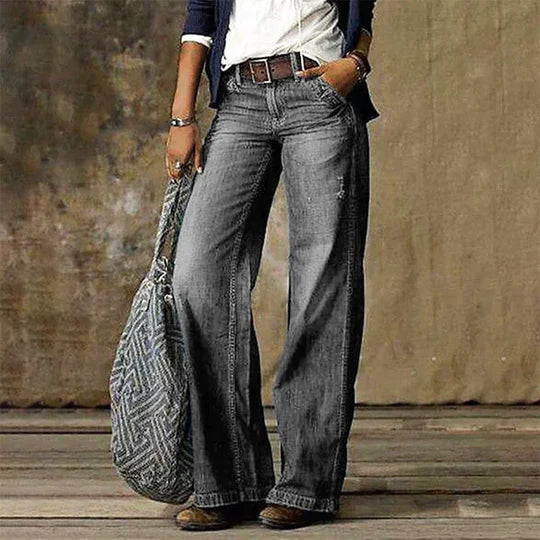 Lina Retro Wide-Leg Jeans