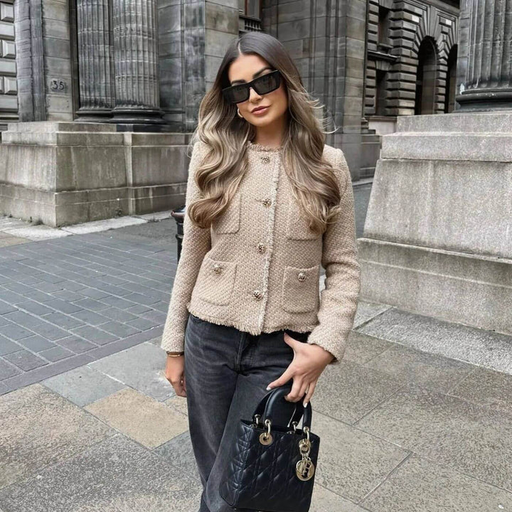 Elena | Stylish Tweed Jacket