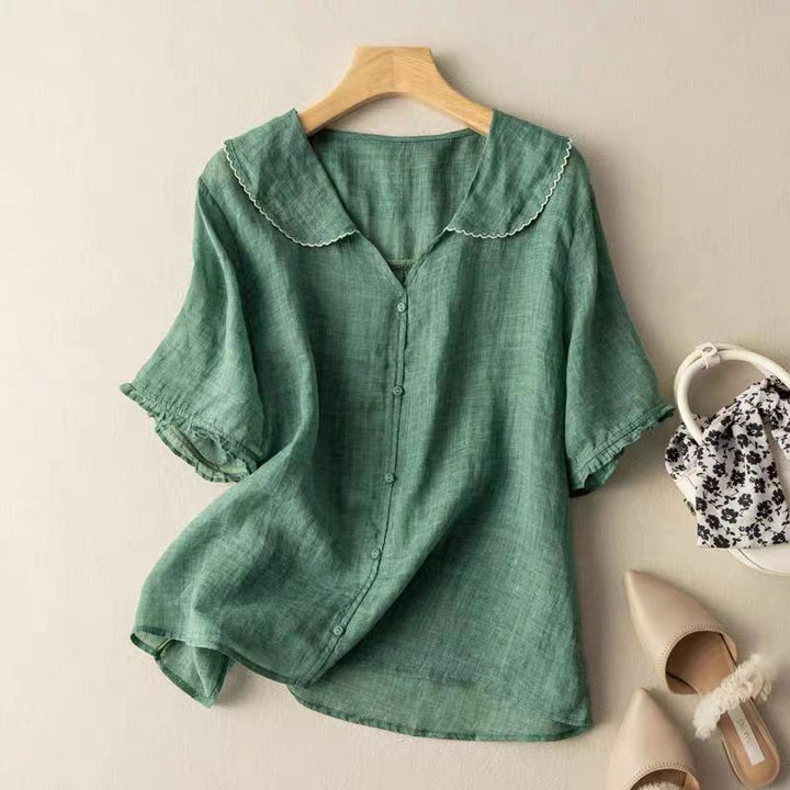 SONNET – AIRY LINEN BLOUSE