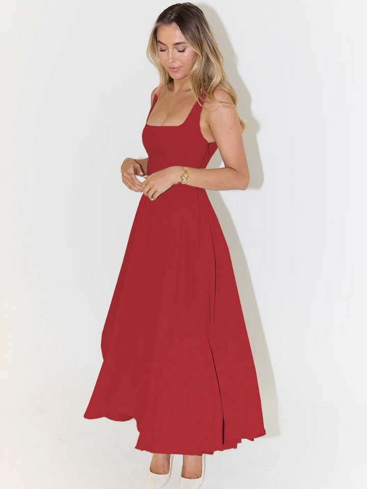 Savannah | Sleeveless Corset Midi Dress