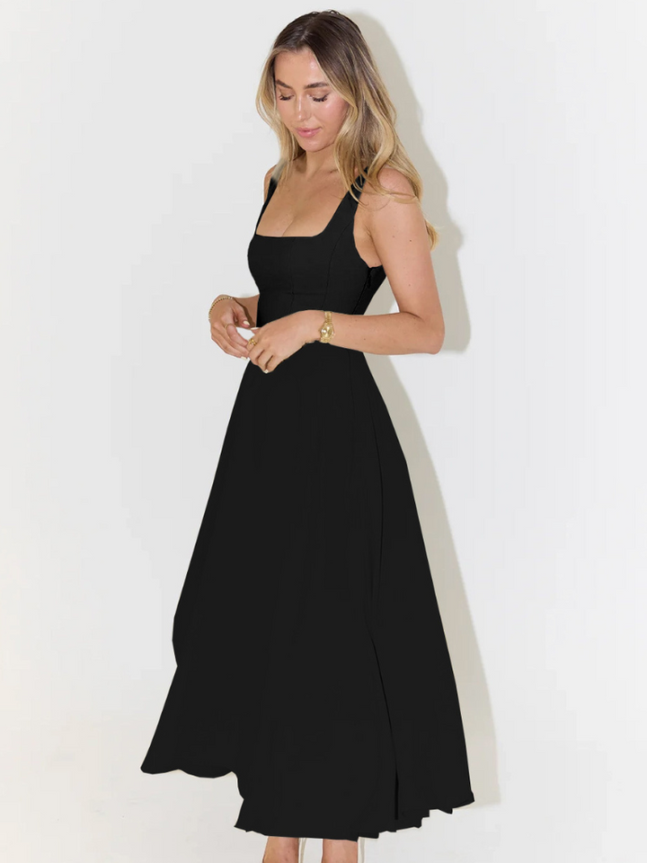 Savannah | Sleeveless Corset Midi Dress