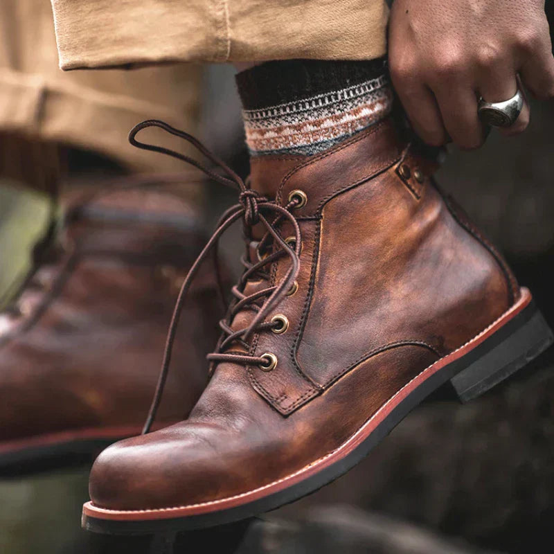 ROWAN – RETRO ROUND NOSE MEN'S BOOTS