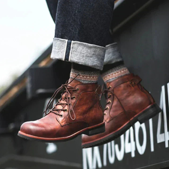 ROWAN – RETRO ROUND NOSE MEN'S BOOTS