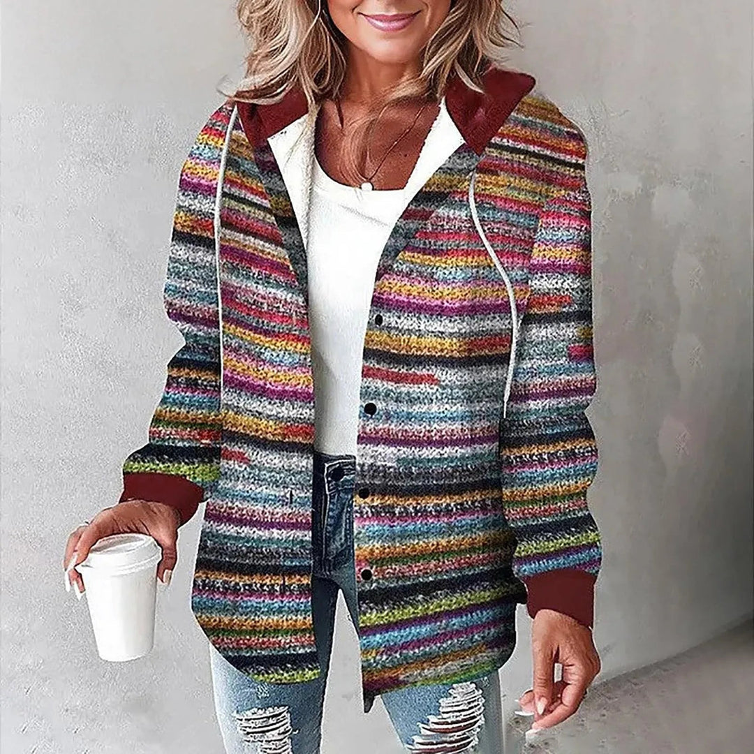 Liora - PLAID BUTTON-UP JACKET