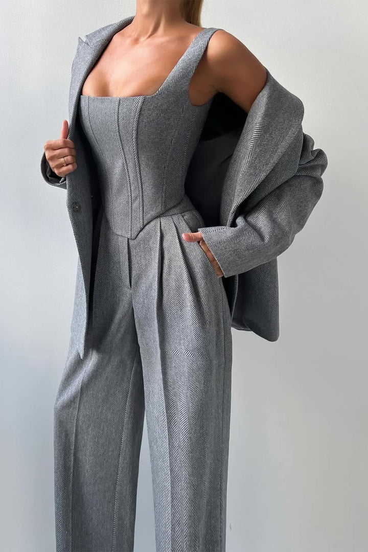 Riley – Three-Piece Set with Double-Breasted Blazer