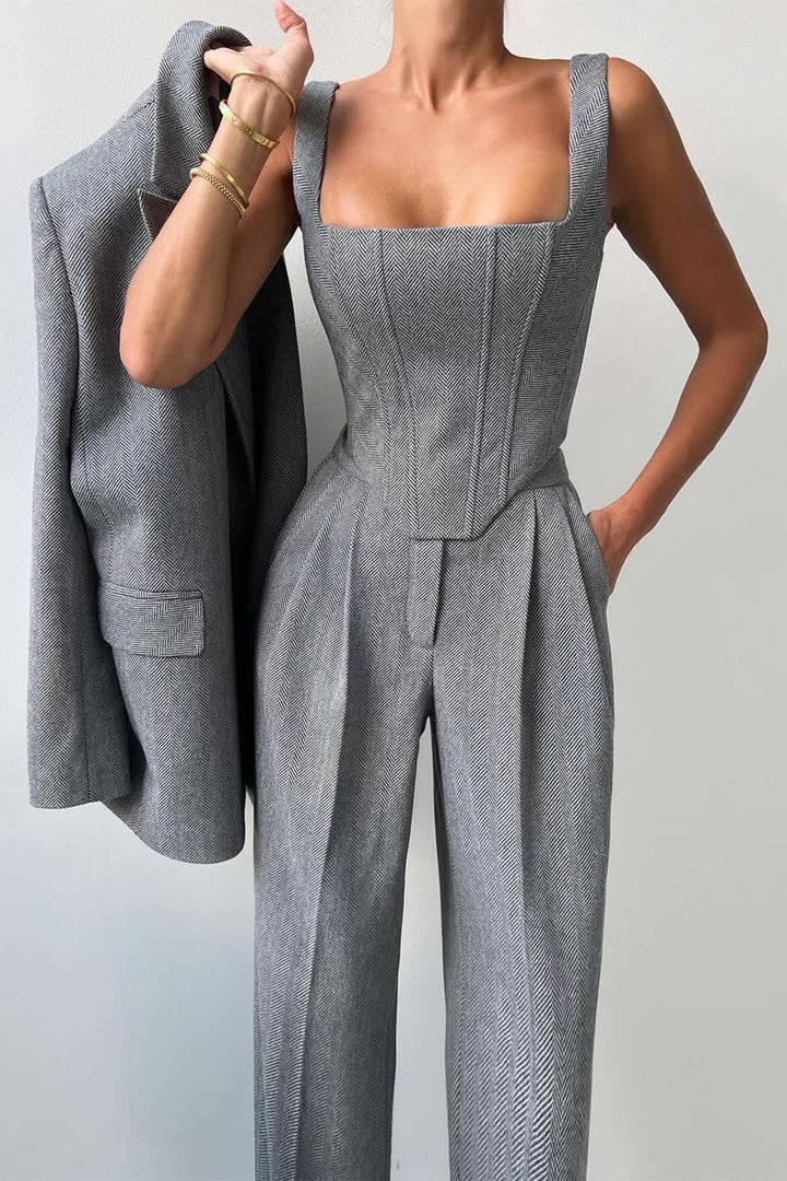 Riley – Three-Piece Set with Double-Breasted Blazer