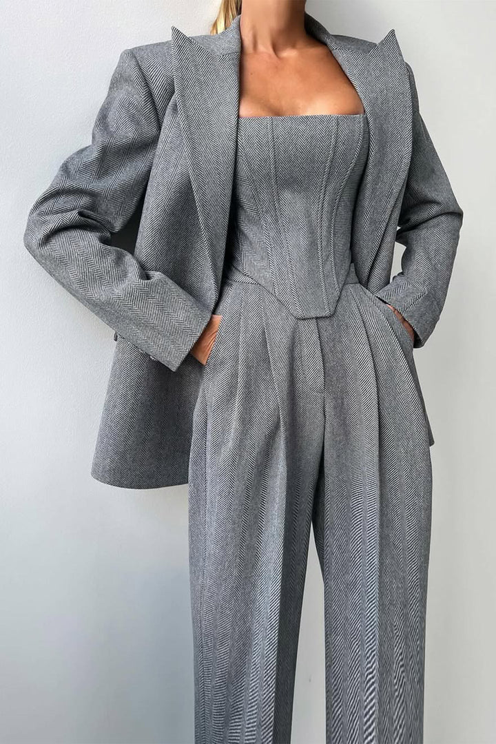 Riley – Three-Piece Set with Double-Breasted Blazer