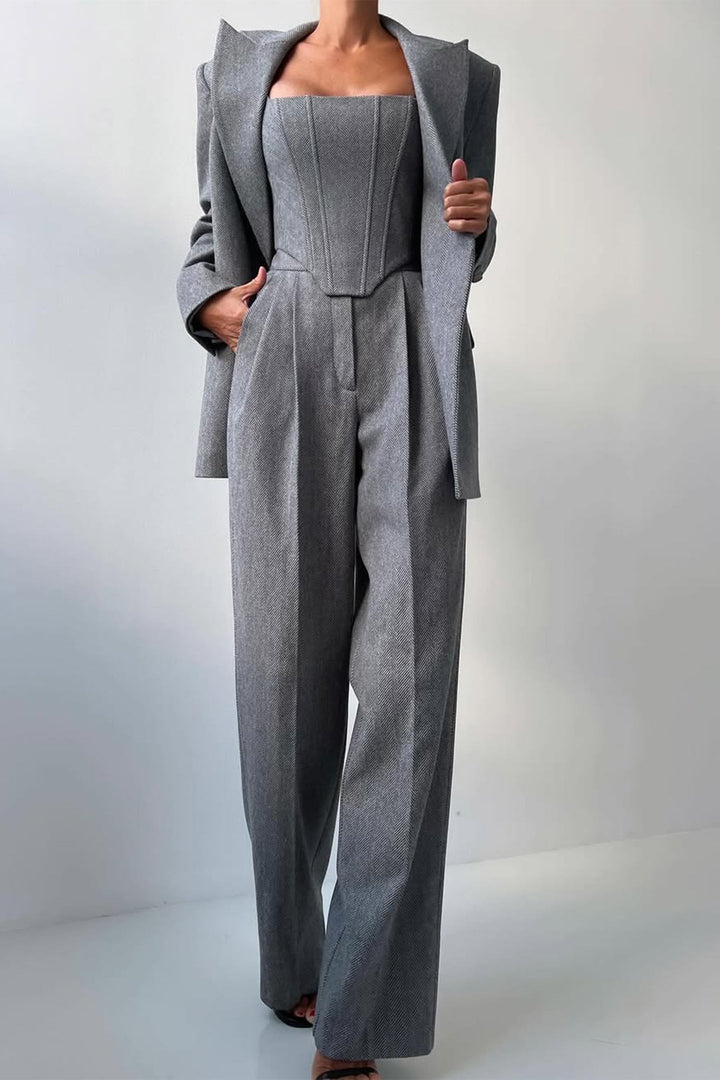 Riley – Three-Piece Set with Double-Breasted Blazer