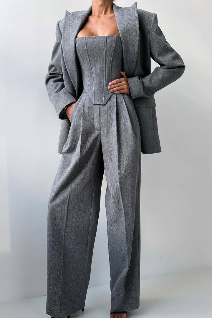 Riley – Three-Piece Set with Double-Breasted Blazer