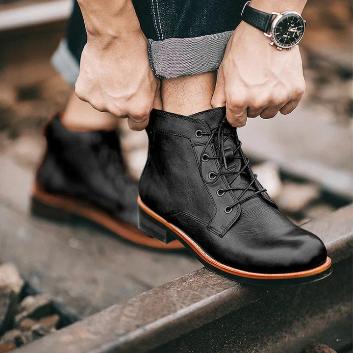 ROWAN – RETRO ROUND NOSE MEN'S BOOTS
