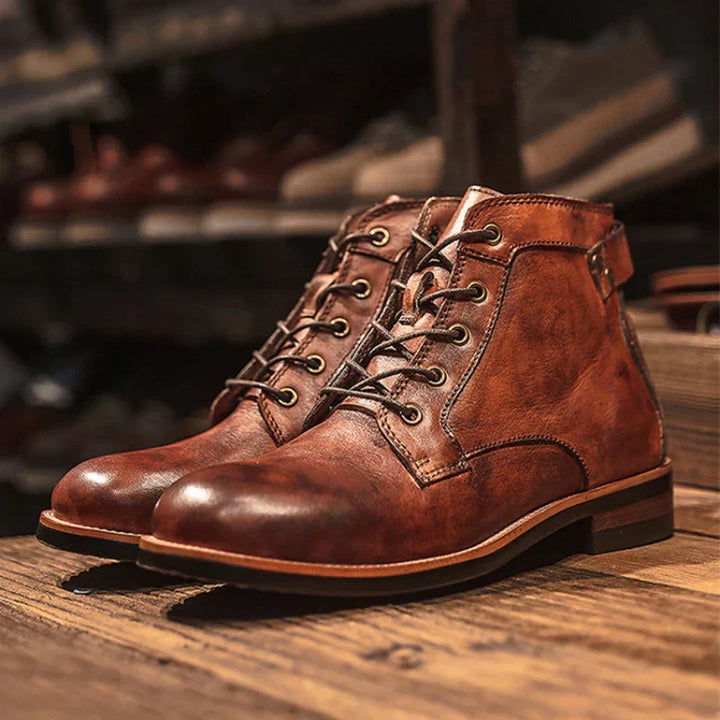 ROWAN – RETRO ROUND NOSE MEN'S BOOTS