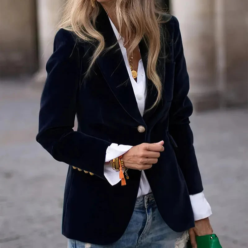 Victoria | Elegant Velvet Blazer