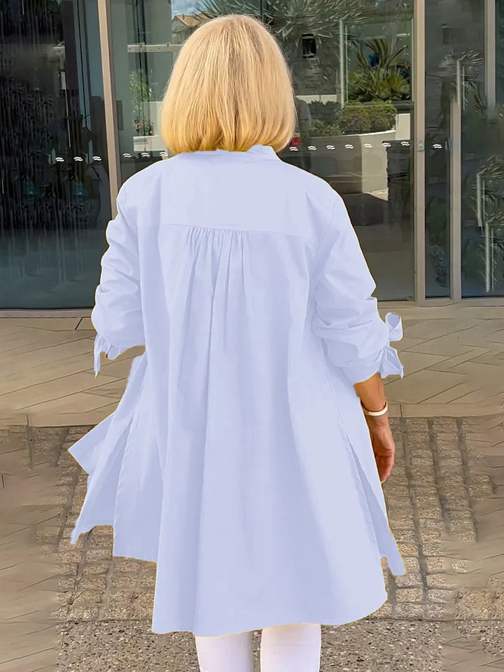 BELLAMY – GATHERED BACK COTTON SHIRT JACKET