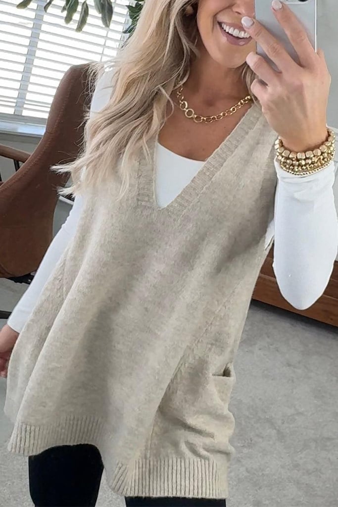 ORIELLE – COZY POCKET SWEATER VEST