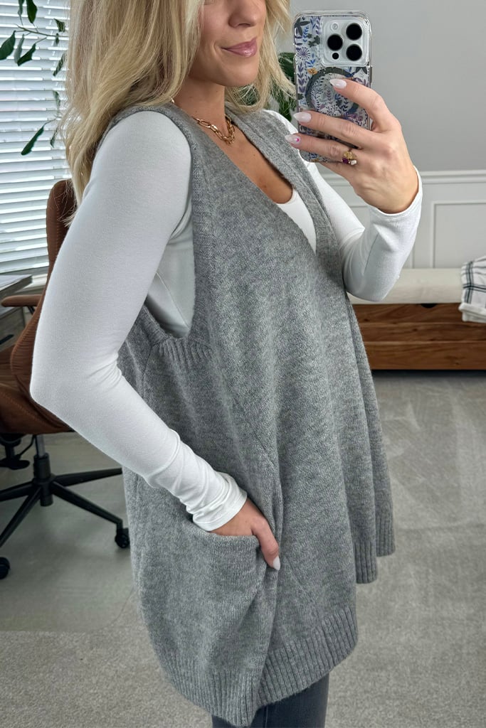 ORIELLE – COZY POCKET SWEATER VEST
