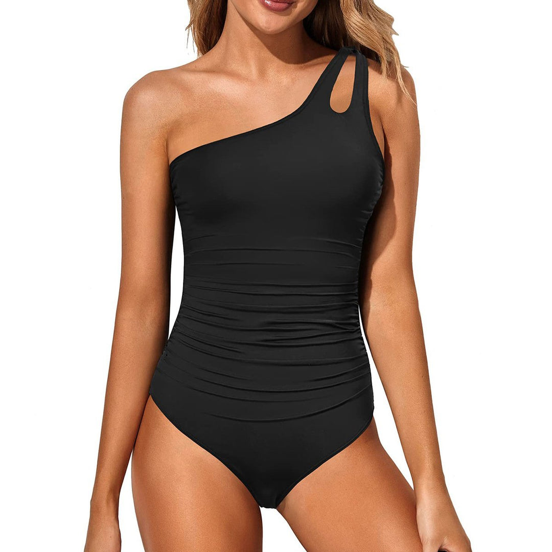 AUTUMN – ONE SHOULDER ONE-PIECE SWIMSUIT
