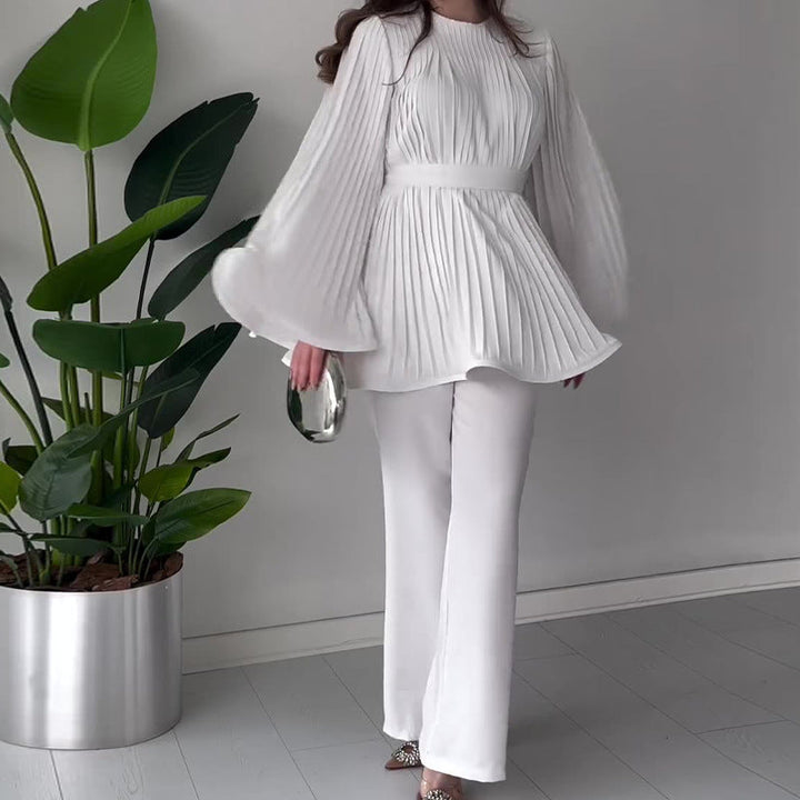 ZEILA – PLEATED TWO-PIECE SET