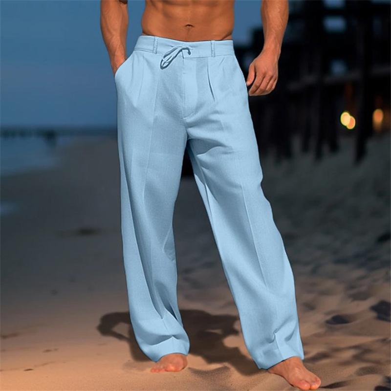 Elijah - Airy Linen-Look Pants