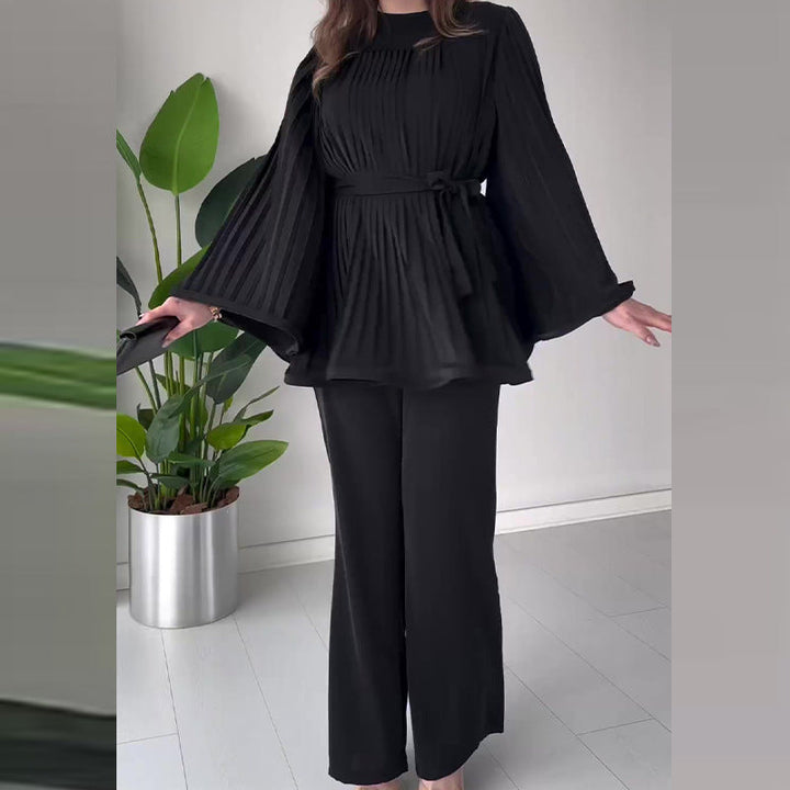 ZEILA – PLEATED TWO-PIECE SET